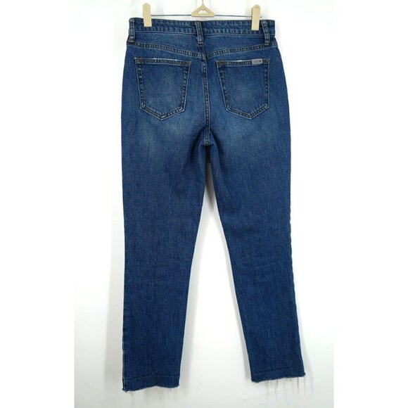 NWOT Joe's Jeans High Rise Straight Leg Ankle Fray Jeans in Paula Wash Blue 27 - Picture 5 of 7